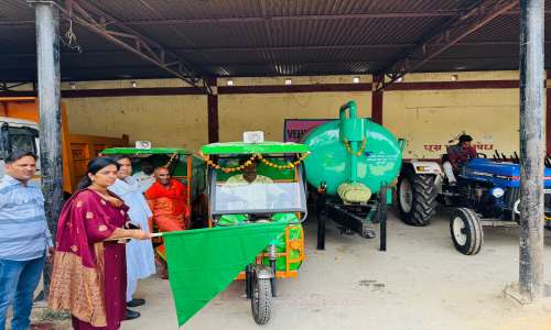 नगर पंचायत में सफाई स्वच्छता के लिए नयी मशीनरी की हुई व्यवस्था